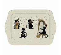 Plateau Chats Musique Instruments Kiub Bug Art PM Beige 14x20,8x2,2 cm