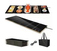 Plateau Chauffant Électrique 88x38cm Tapis de Réchauffage Alimentaire