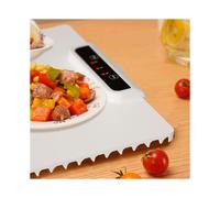 Plateau Chauffant Électrique avec Napperon Chauffant Pliable à Température Réglable en Silicone Chauffage Rapide pour Prise Familiale UE