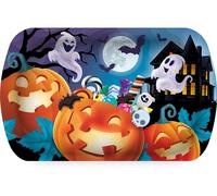Plateau citrouille fantôme Halloween 39 x 24cm