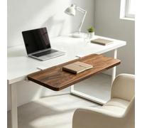 Plateau Clavier Ergonomique Extension Bureau Gaming Maison | Support souris dédié conception confortable aide à optimiser la disposition du poste de travail(Brown2,80*25cm/31.4*9.8in)