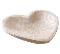 Plateau coeur en paulownia 26 cm