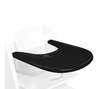 Plateau Compatible avec la Chaise Stokke Tripp Trapp, Plateau pour Chaise Haute Tripp Trapp Stokke Accessoires de Chaise Haute pour Tout-Petit 6-36 Mois (Noir)