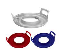 Plateau Coo-l pour micro-ondes avec poignées, support d'assiettes à micro-ondes, empileur d'assiettes pour chauffer les aliments, plateau résistant à la chaleur, support de bol à micro-ondes pour bols