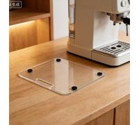 Plateau coulissant en acrylique transparent pour machine à café expresso compatible avec les machines à café ES601/ES701, 32,5 x 32,5 cm