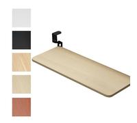 Plateau coulissant en bois pour clavier - Solution de rangement sous le bureau - Gain de place et facile à installer - Idéal pour écrire et taper - Finition chêne - 75 x 25 cm