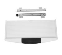 Plateau Coulissant pour Clavier avec Glissières Robustes, Support Bureau | ABS et Alliage D’aluminium, Usage Maison ou Bureau, avec Porte Stylo Intégré et Entretien Facile