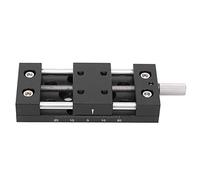 Plateau coulissant SP40ADB35 à axe X avec molette manuelle en alliage d'aluminium pour réglage fin sur 35 mm