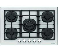 Plateau cuisson au gaz de 75 cm, N° 5 feux couleur blanc