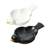 Plateau d ' accessoires décoratif pour Mahjong en forme d ' oiseau en céramique pour organiser les pièces rapidement, finition émaillée, s ' essuie rapidement, s ' adapte réunions de table basse ou de