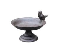Plateau d ' Alimentation pour Oiseaux sur Pied avec Aspect Fonte, Plat de Bain d ' Oiseaux décoratif pour balcons de Jardin, patios et fermes, décorations d ' intérieur