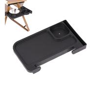 Plateau d'accoudoirs - Pince solide - Organiseur de fauteuil - Plateau de bras - Pour tasses, télécommande TV, fauteuil inclinable, ordinateur portable, lit et collations