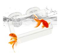 Plateau d'alimentation des poissons, mangeoire de poisson,Plat d'alimentation en aquarium sans glissement avec tasserie sous-traitance | Fournitures d'aquarium réutilisables, d'alimentation lente rota