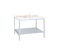Plateau d'atelier inférieur L 120 x P 80 cm pour poste de travail debout gris Gris