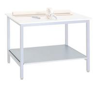 Plateau d'atelier inférieur L 120 x P 80 cm pour poste de travail debout gris Gris G