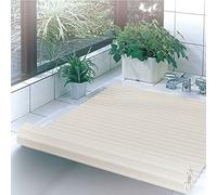Plateau de baignoire de qualité supérieure de 1,2 cm d'épaisseur avec couvercle pliable et barrière anti-poussière enroulable - Tapis isolant pour spa relaxation et soulagement de la fatigue 70 x 140