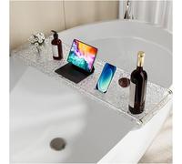 Plateau De Baignoire en Acrylique Transparent, Support De Baignoire, Conception Ondulée Antidérapante, C Peut Accueillir des Livres, des Téléphones, des Clés, du Vin, des Ta, B, 80CM