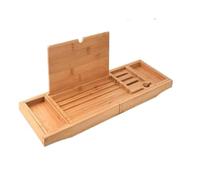 Plateau De Baignoire En Bois De Luxe, Accessoires De Baignoire Extensibles, Boîte À Savon For La Maison, Support De Tablette Antidérapant, Support De Rangement