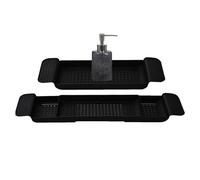 Plateau de baignoire étagère réglable - Organisateur de baignoire, support de spa en bois | Verre à vin savon plateau de livre Fente de téléphone Fente Relaxante Accessoire de salle de bain pour salle