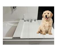 Plateau de baignoire imperméable en PVC avec support de téléphone et tablette, panneaux isolants pliables pour baignoires 19 multifonctionnelles (70 x 135 x 1,2 cm)