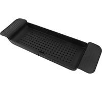 Plateau de baignoire Placement stable Matériau plastique extensible Drainage Design Bath Caddy Tub Table for Bathroom Black
