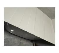 Plateau de baignoire pliable anti-poussière - Couvercle de bain multifonction en PVC blanc - Pour la maison, la salle de bain, le spa (80 x 135 x 0,6 cm)