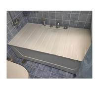 Plateau de baignoire pliable avec couvercle isolant, couvercle de bain rectangulaire en PVC, organisateur de salle de bain d'hôtel pour téléphone et tablette