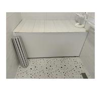 Plateau de baignoire pliable et housse isolante - Étagère de bain multifonction en PVC, couvercle de bain anti-poussière pour différentes tailles de baignoire (70 x 150 x 0,6 cm) - Accessoire de