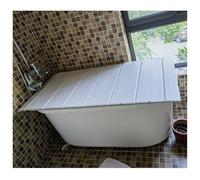 Plateau de baignoire pliable - Housse de bain isotherme en polypropylène de 1 cm d'épaisseur, couvercle réglable avec obturateur évolutif, parfait pour la détente et l'expérience de spa