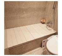 Plateau de baignoire pliable multifonction en PVC avec couvercle isotherme anti-poussière pour spa, lecture et relaxation (66 x 85 x 0,6 cm) - Étagère d'obturation de qualité supérieure