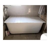 Plateau de baignoire pliable - Planche de bain imperméable pour spa, housse de baignoire anti-poussière, supporte 5 kg (70 x 105 x 0,6 cm) - Idéal pour la détente et la commodité