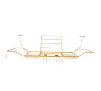 Plateau de baignoire réglable en acier inoxydable avec support antidérapant, parfait pour les tablettes, Boo, et AC - Accessoire de salle de bain pour la détente à la maison