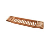 Plateau de baignoire réglable pour la relaxation, s'adapte à la plupart des baignoires, décoration de salle de bain élégante, parfait pour lire, vin et collations (couleur 1)