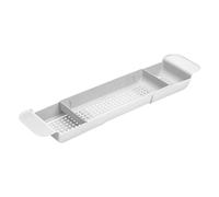 Plateau de Bain - Tablette pour Baignoire Extensible,Support à Drainage Rapide pour Spa à Domicile, Organisateur pour Éponges, Shampooing, Gel Douche, Verres, Snacks, Serviette