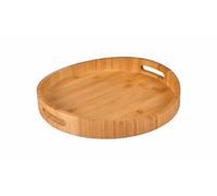 Plateau en bambou 35cm Plateau de service Plateau de petit déjeuner Plateau de lit Plateau en bois
