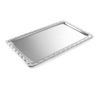 Hendi Plateau rectangulaire 807804 acier, rebord décoratif GN 1/1 530x325 mm