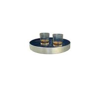 Olympia D857 Plateau antidérapant Effet aluminium brossé