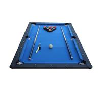 Plateau de Billard Convertible 3 Panneaux avec Accessoires, Surface MDF Haute Densité, Vert (Bleu, S)