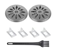 Plateau De Bobine De Moustique 2 Pièces avec Couvercle, Support De Bobine De Moustique 4 Pièces, Brosse De Nettoyage 1 Pièce, Ensemble De Conteneurs De Bobine De Moustique