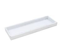 Plateau de bougies vintage en bois blanc - 40 x 13 cm - Plateau de décoration en bois rectangulaire - décoration de table plateau de bougies Noël