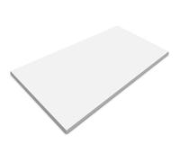 Plateau de bureau blanc rectangulaire - 120x60 cm - Blanc