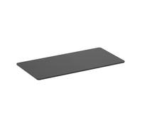 Plateau de bureau bords arrondis 150x75cm, carbone