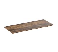 Plateau de bureau bords arrondis 180x75cm, brun rustique