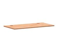 Plateau de bureau en bois de hêtre massif 100 x 50 x 1,5 cm pour salle à manger, cuisine ou bureau, surface de travail durable, dessus de table polyvalent pour mise à niveau des meubles