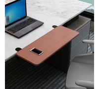 Plateau de bureau ergonomique et extensible, pliable pour la maison et le travail, idéal pour les jeux et les études, support de tapis de souris, blanc, 40 x 20 cm