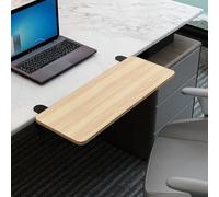 Plateau de bureau ergonomique extensible, pliable, pour la maison et le bureau, parfait pour le travail, les études et les jeux, tapis de souris inclus, blanc, 40 x 20 cm