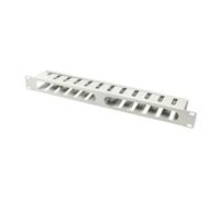 Plateau de câbles LogiLink ORCC01G 482.6mm acier gris pour rack 19 pouces gestion câbles 500g