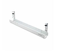 StarTech.com Under Desk Cable Management Tray, Length Adjustable, Clamp-on Installation, No Drilling Required, White