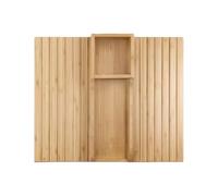 Plateau de canapé réglable en bambou, multifonctionnel et peu encombrant, idéal pour le canapé, accessoire de salon durable pour collations et boissons