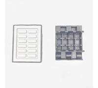 Plateau de chaîne de transport pour machine à cercler les bords, accessoires de machines à bois, 79 x 61 x 18 mm, nylon et caoutchouc, noir/gris (A)